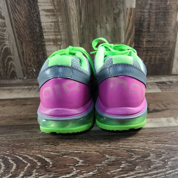 2013 Nike Air Max Defy Run Trainers Women’s Size 6.5 Gray Pink Green 599390-063 - Picture 4 of 7